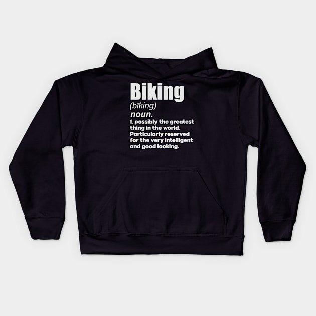 Biking girl coach gift Kids Hoodie by SerenityByAlex